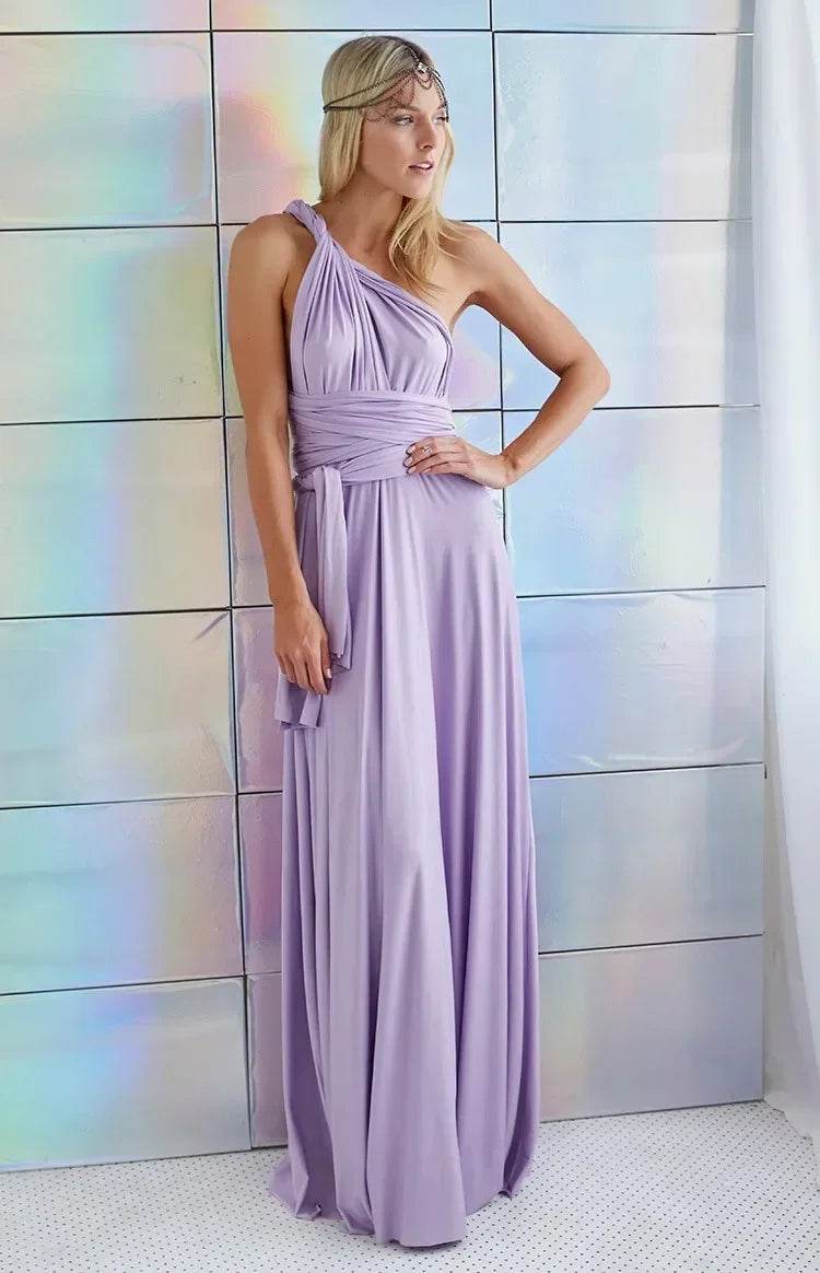Buy Center Multi-Worn V-Neck Maxi Dress - Elegant Summer Style - Buy Center UK
