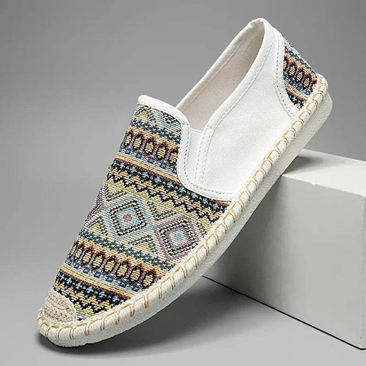 Buy Center Ethnic Style Men's Slip-On Flats - Comfortable Summer Sneakers - Buy Center UK