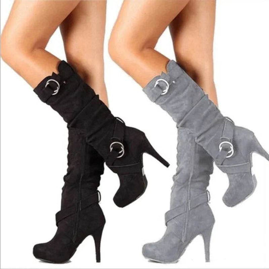 2023 Women’s Retro Over The Knee Boots - High Heel & Platform - Buy Center UK