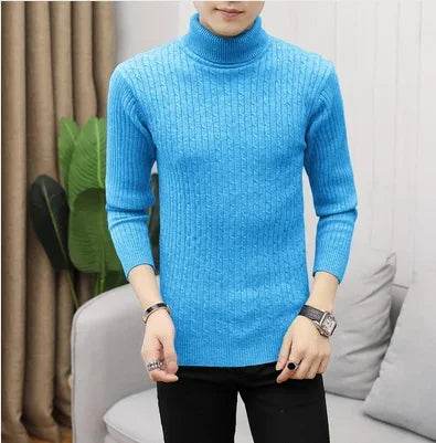 Buy Center Korean Slim Turtleneck Sweater - Warm Knit for Men - Buy Center UK