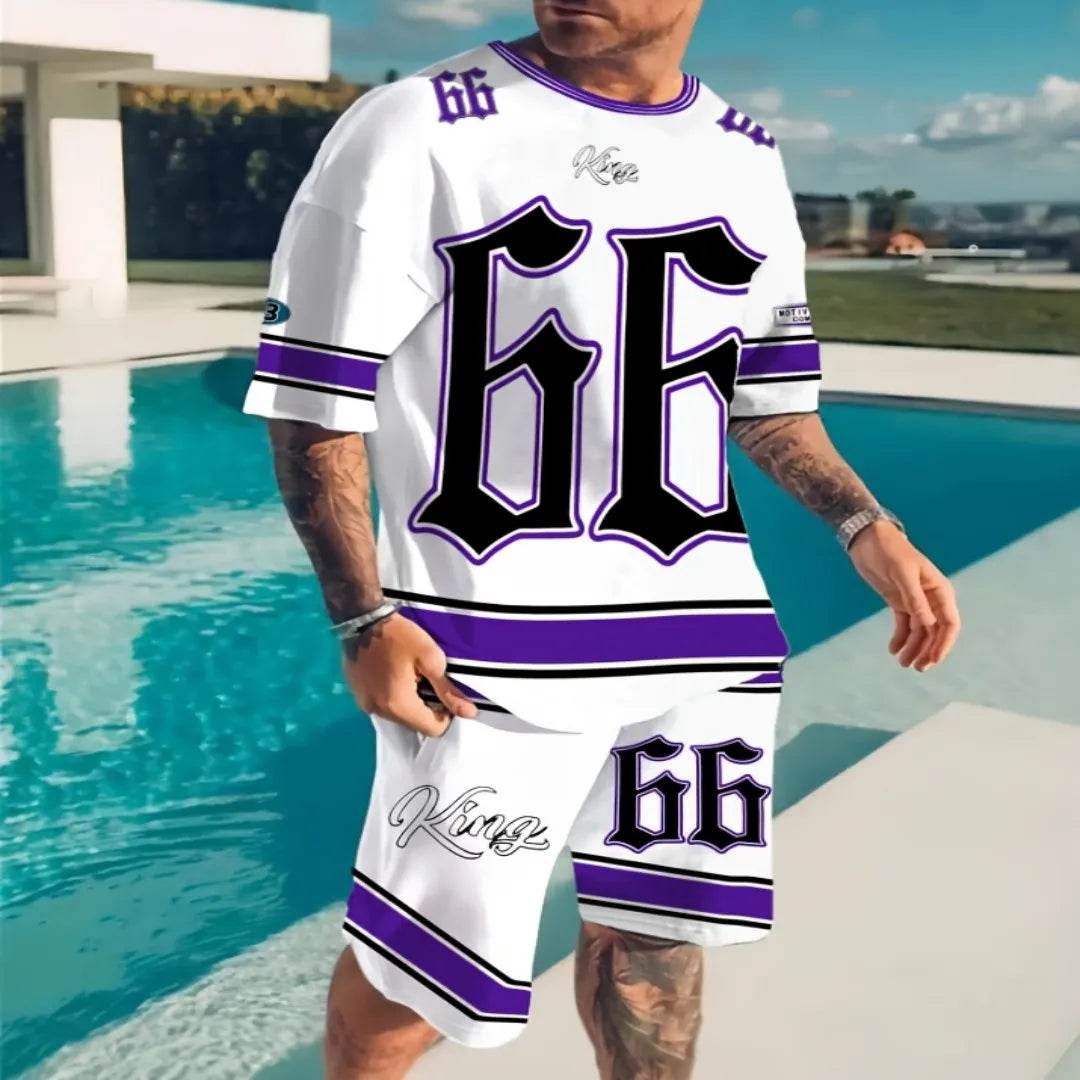 2025 Summer Men's Casual Suit - Chicago 3D Print Pullover - Buy Center UK