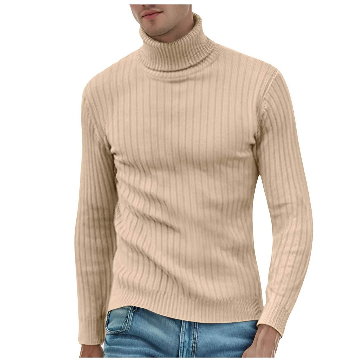 Buy Center Men's Winter Turtleneck Sweater - Warm & Stylish Knit - Buy Center UK
