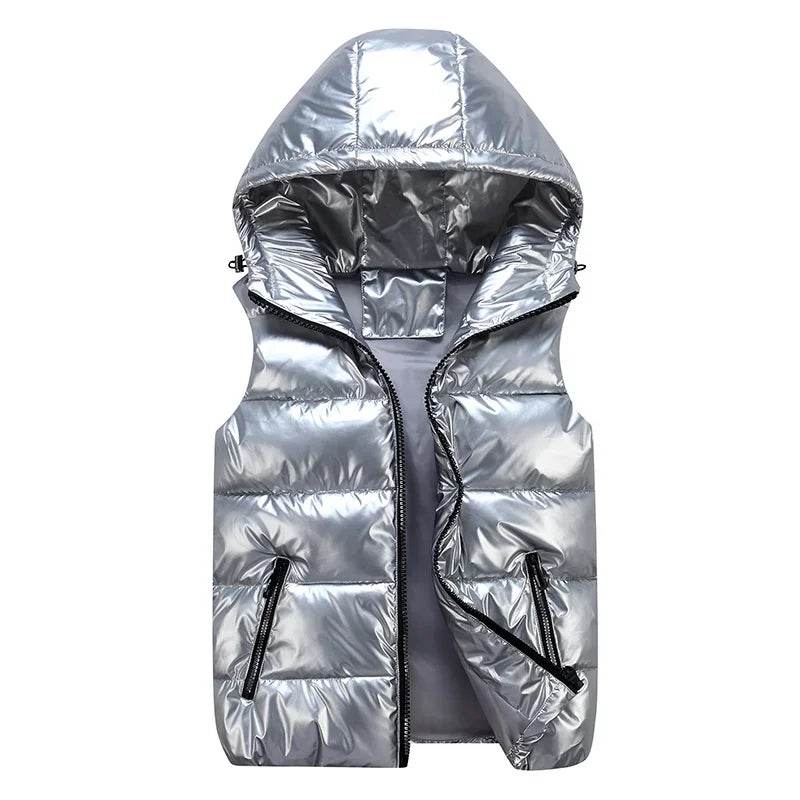 Buy Center Men's Sleeveless Jacket - Warm Hooded Padded Vest - Buy Center UK