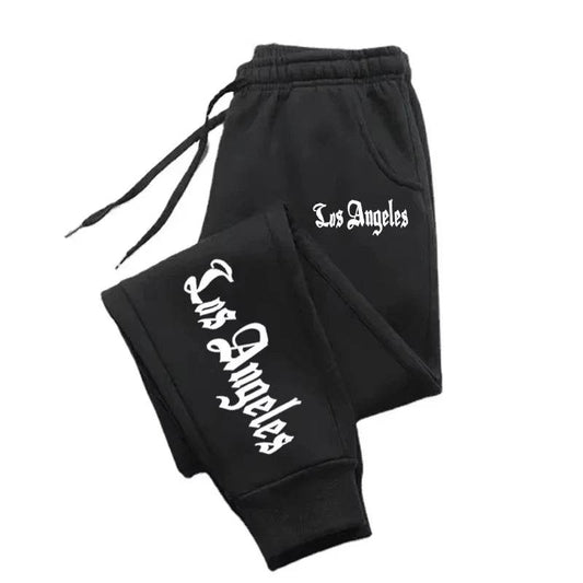 Los Angeles Letter Printed Jogging Pants - Unisex Casual Sports Wear - Buy Center UK