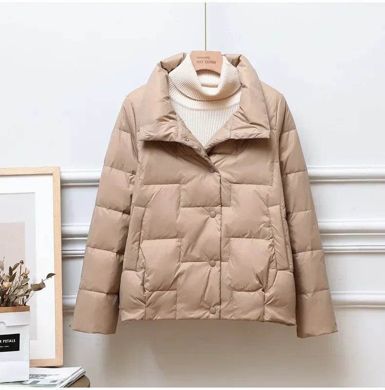 2024 Women's Down Jacket - Lightweight Puffer Coat for Winter Style - Buy Center UK
