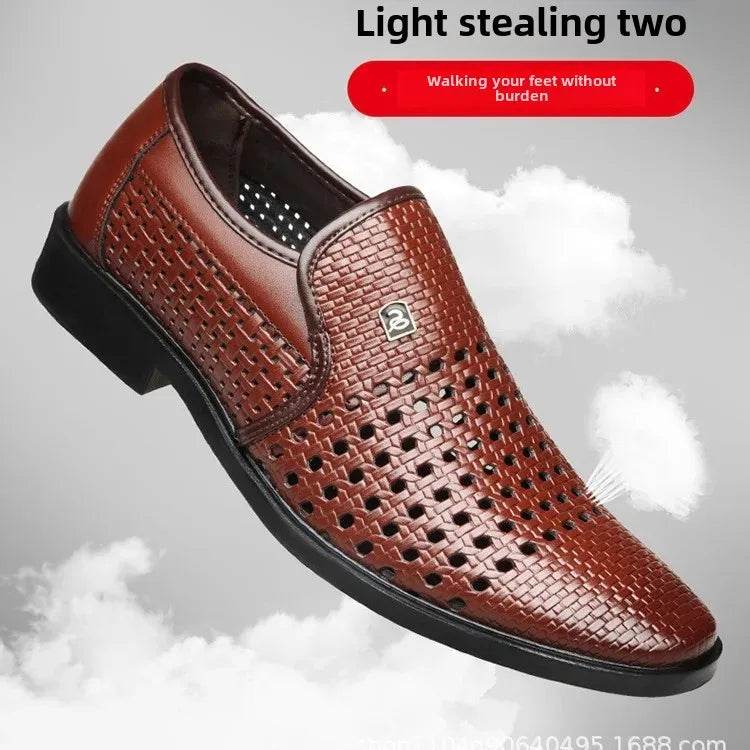 Buy Center Casual Men's Sandals - Breathable Hollow Out Leather - Buy Center UK