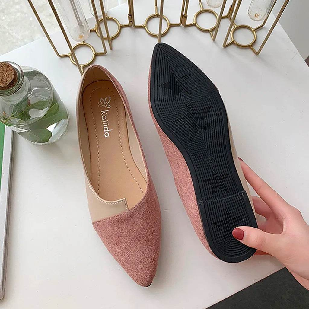 Buy Center Pointed Toe Flat Shoes - Casual Slip-On Women’s Loafers - Buy Center UK