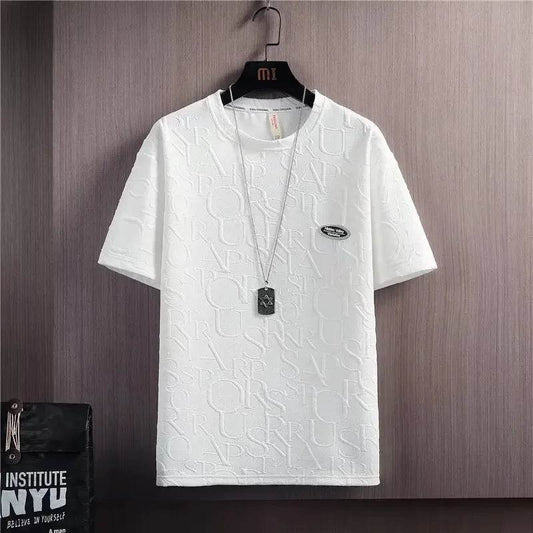 Buy Center Men's Summer Korean Style Short Sleeve T-Shirt & Shorts Set - Buy Center UK