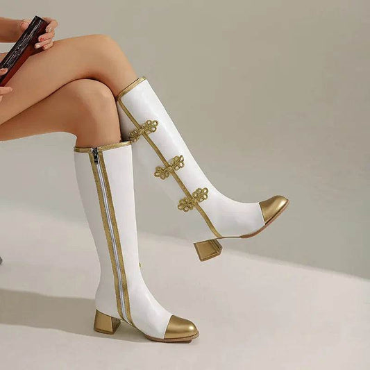Buy Center Knee High Fashion Boots for Women - Elegant Butterfly Knot - Buy Center UK