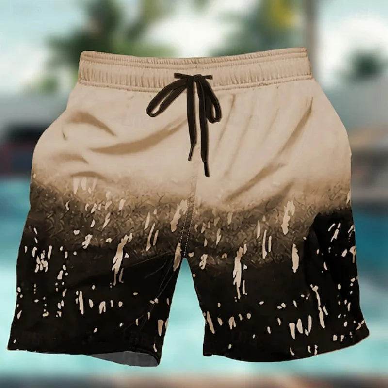 Buy Center Gradient Graphic Swim Trunks - Quick-Dry Beach Shorts - Buy Center UK
