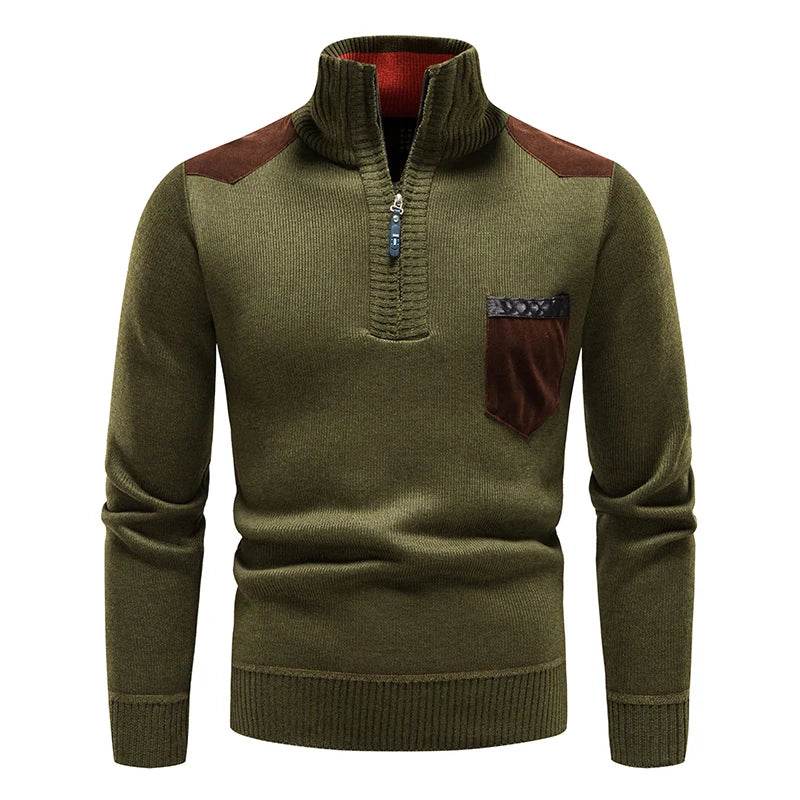 Buy Center Men's Fleece Sweater - Half-Zip Autumn Winter Style - Buy Center UK