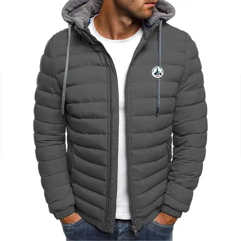 JOTT Men's Cotton Hooded Jacket - Lightweight Winter Sportswear - Buy Center UK