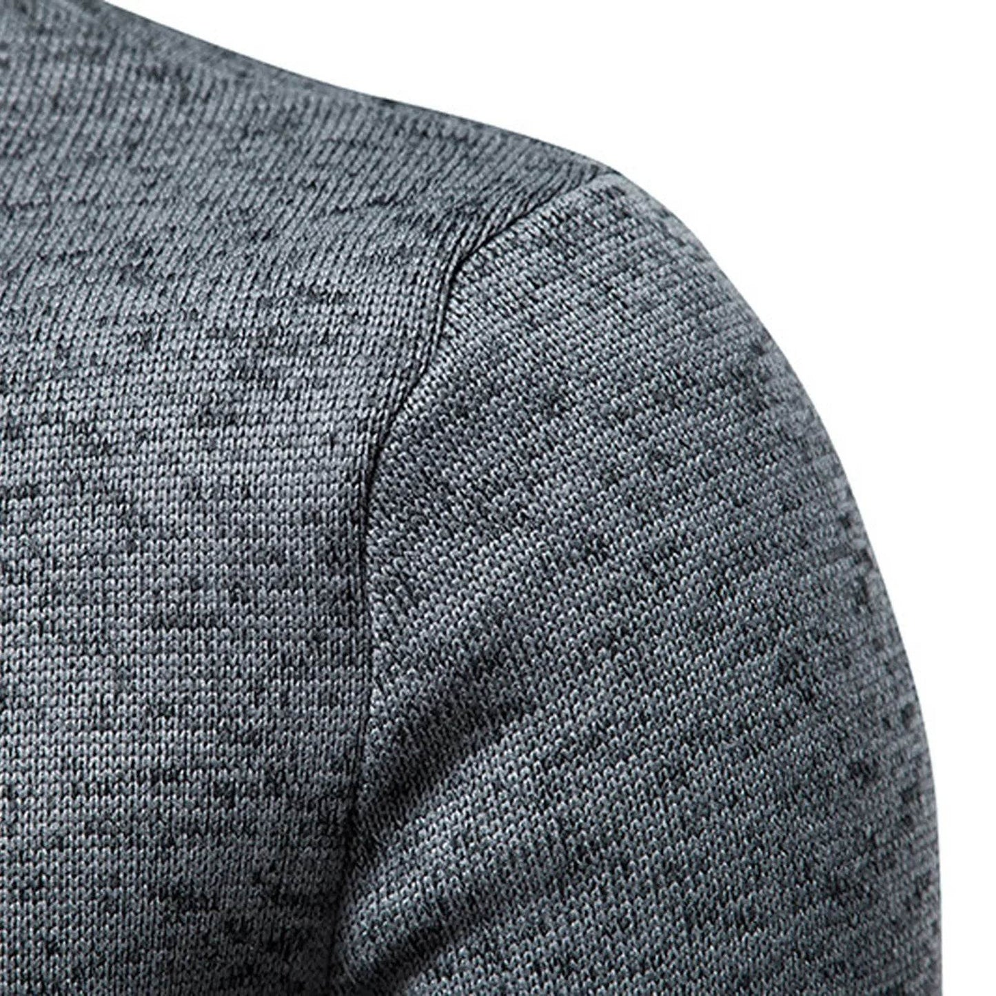 Buy Center Men's Casual Turtleneck Sweater - Warm & Stylish Zipper Design - Buy Center UK