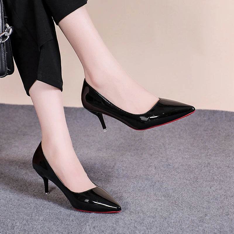 Buy Center Red Sole High Heel Pumps - Classic Pointed Toe Design - Buy Center UK