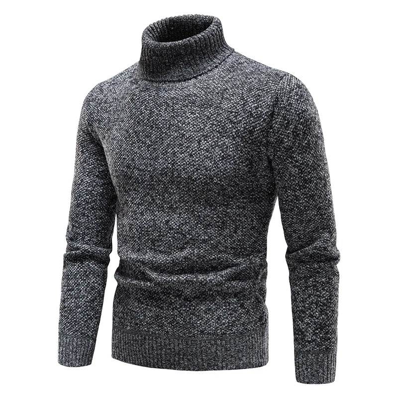 Buy Center Men’s Fleece Turtleneck Sweater - Slim Fit & Warm - Buy Center UK