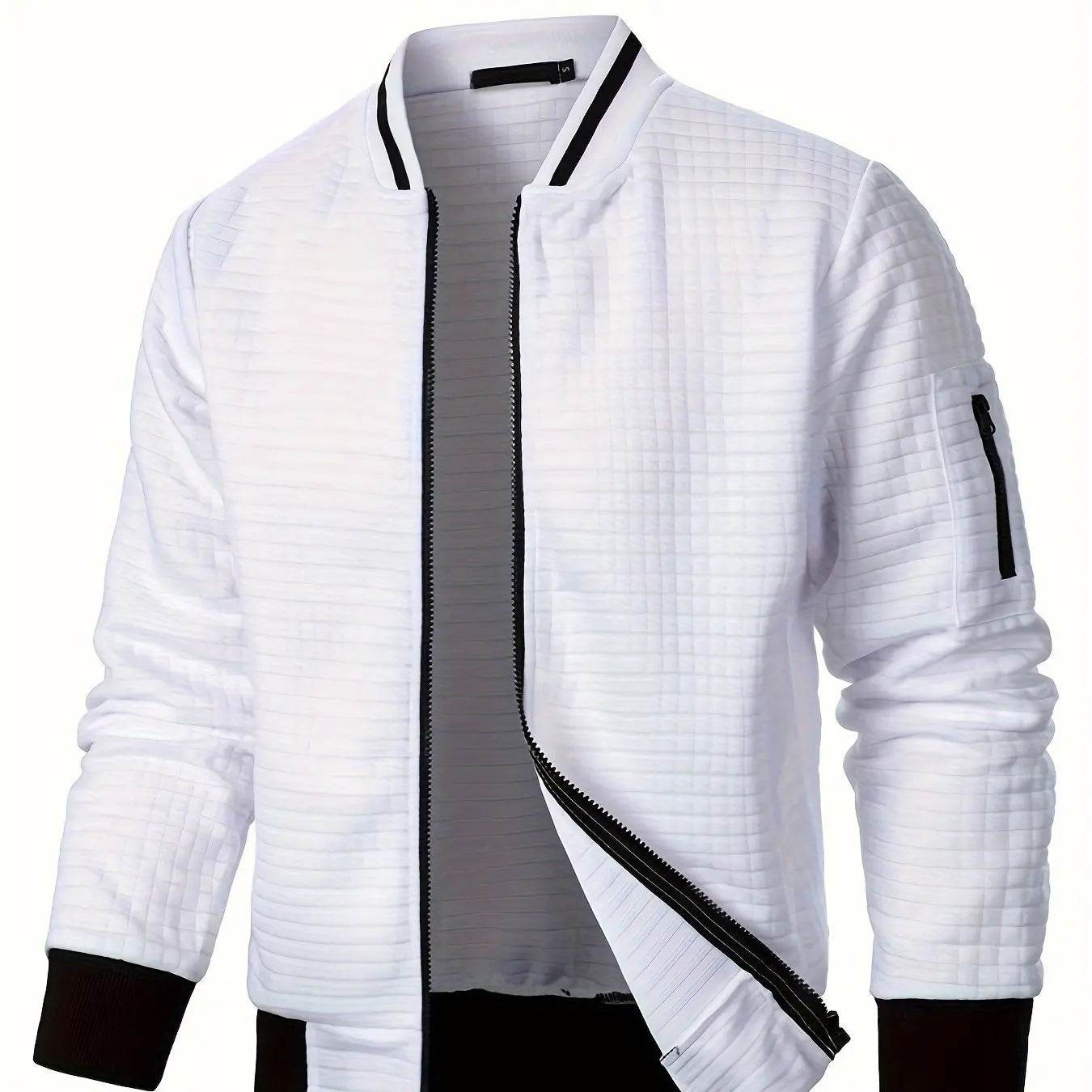Buy Center Autumn Men's Zipper Jacket - Sporty Baseball Collar - Buy Center UK