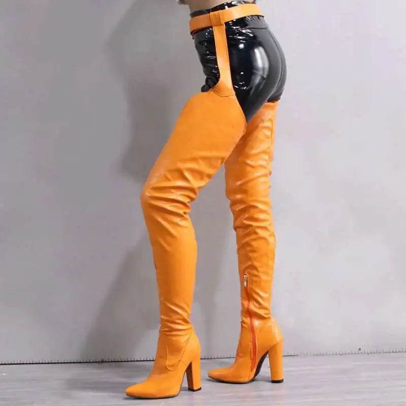 Buy Center Thigh High Heels Boots - Sexy Over-the-Knee Design - Buy Center UK