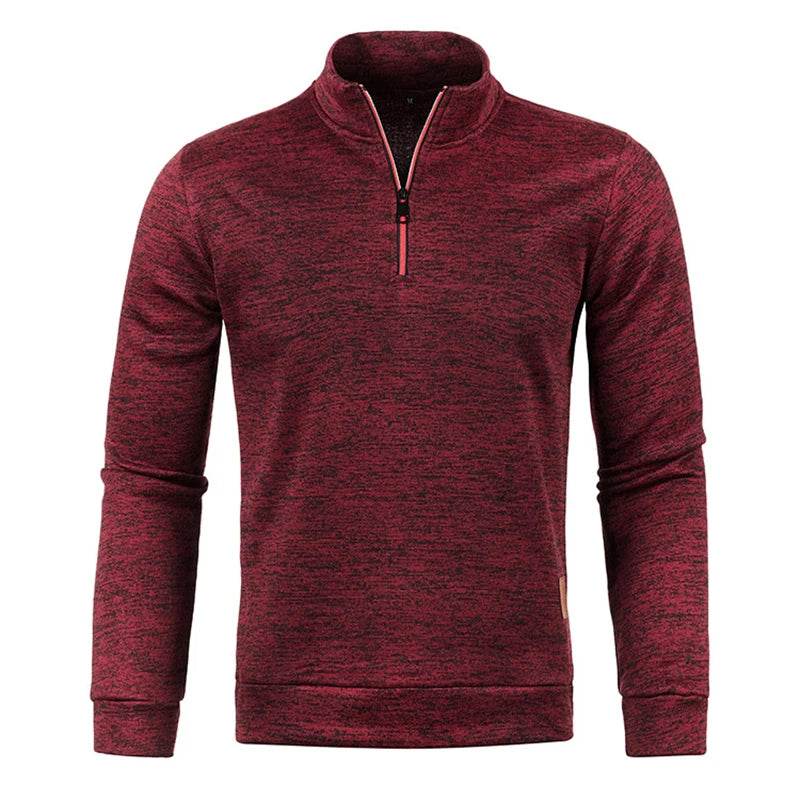 Buy Center Men's Half Zipper Pullover Sweater - Casual Turtleneck Style - Buy Center UK