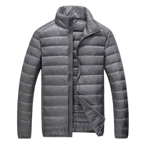 Buy Center Slim Fit Down Jacket - Lightweight Solid Color for Men - Buy Center UK