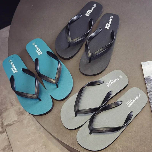 Stylish Men's Summer Beach Sandals - Anti-Slip Casual Flip Flops - Buy Center UK