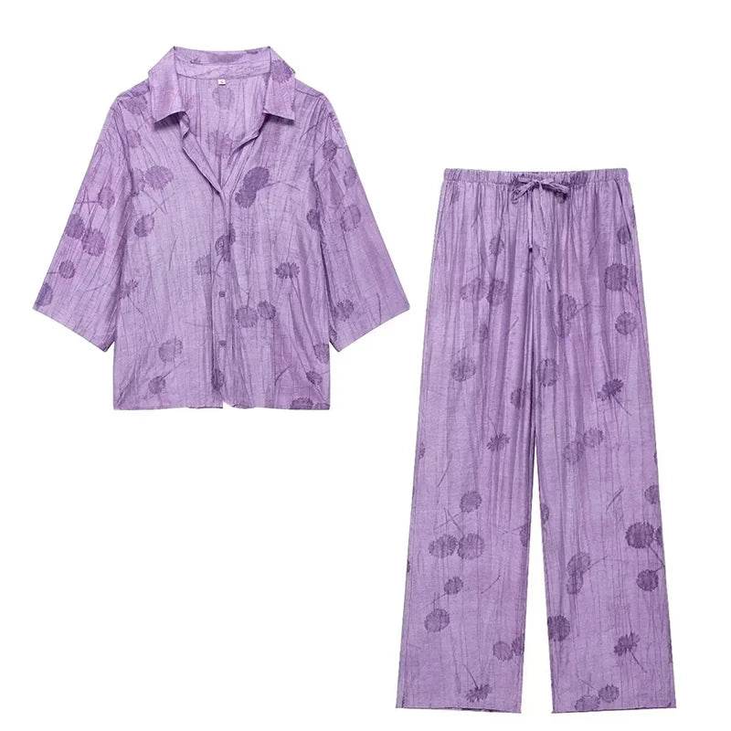 Buy Center Women's Spring Set 2024 - Chic Loose Shirt & Pants - Buy Center UK