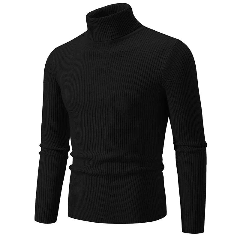 Buy Center Men's High Neck Sweater - Warm, Stylish Turtleneck Pullover - Buy Center UK