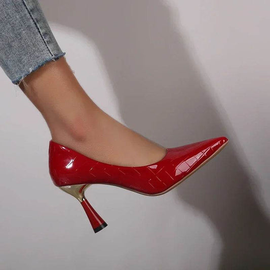 Buy Center Elegant Women's Red Pointed Toe Heels - Summer Fashion - Buy Center UK