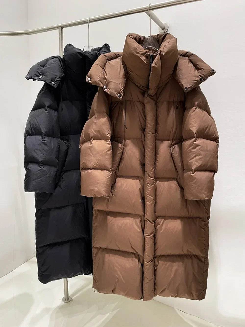 Buy Center Women's White Duck Down Coat - Warm & Stylish Puffer Jacket - Buy Center UK
