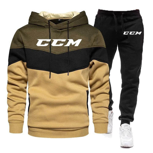 Buy Center Men’s Hooded Sweatshirt Tracksuit Set - Chic Autumn Style - Buy Center UK