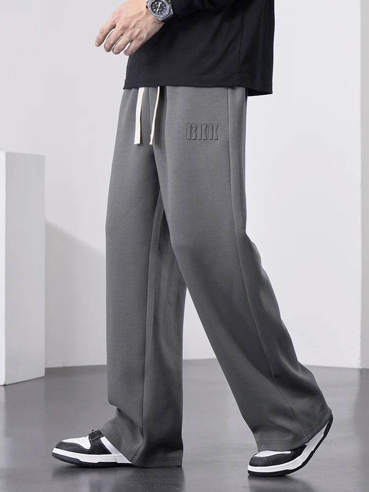 Buy Center Men's Wide Leg Sweatpants - Casual Cotton Track Pants - Buy Center UK