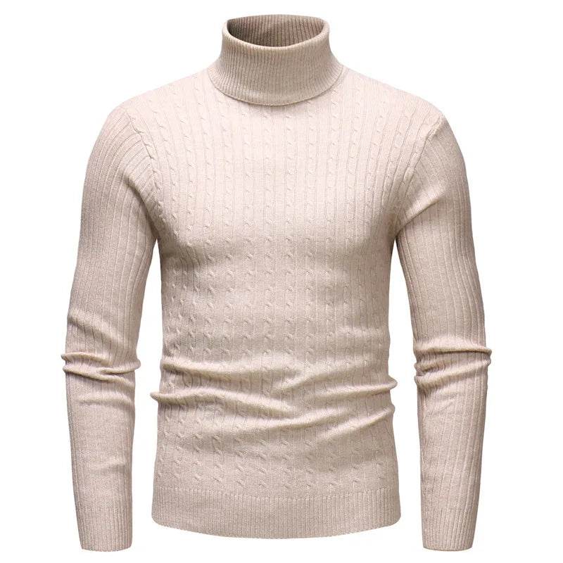 Buy Center Men's Winter Turtleneck Sweater - Large Size Casual Knitwear - Buy Center UK