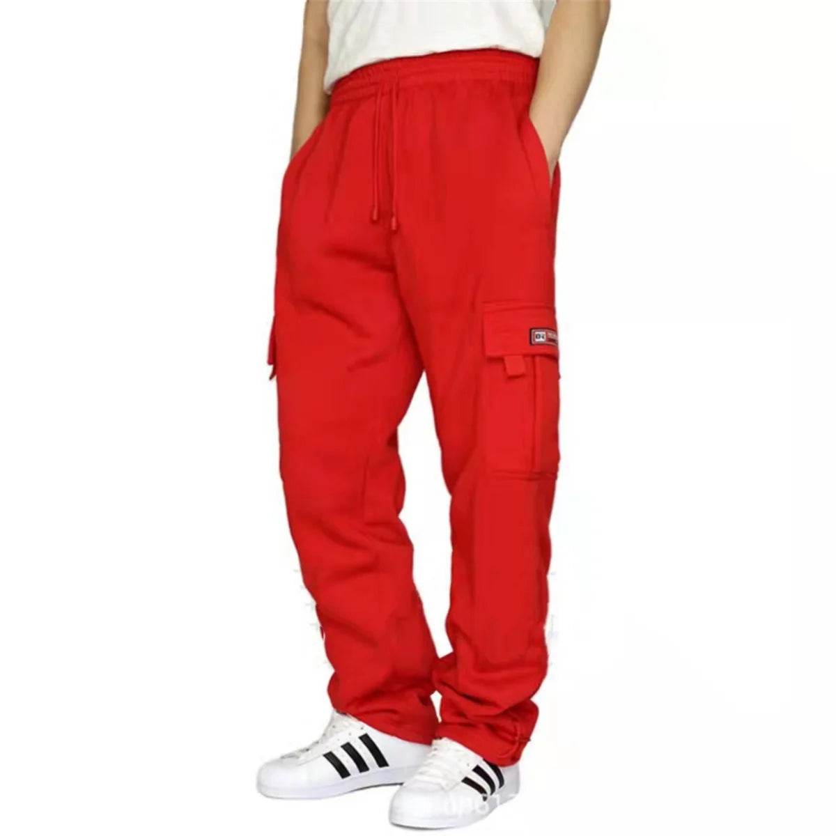 Men's Outdoor Cargo Pants - Winter Sports, Multi-Pocket, Loose Fit - Buy Center UK