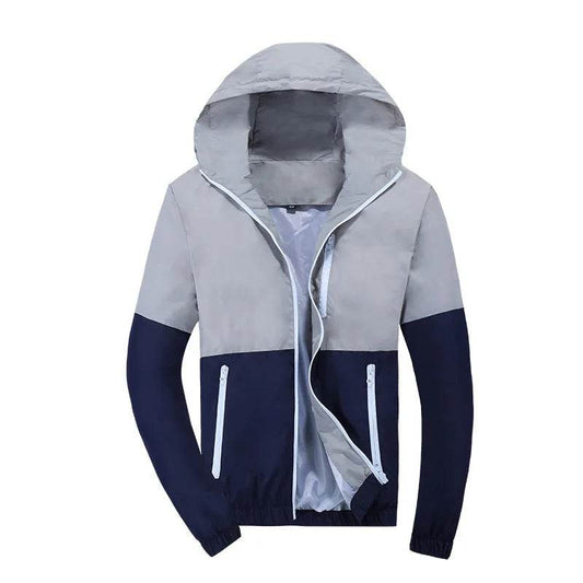 Buy Center Men’s Windbreaker Jacket - Stylish Hooded Casual Coat - Buy Center UK