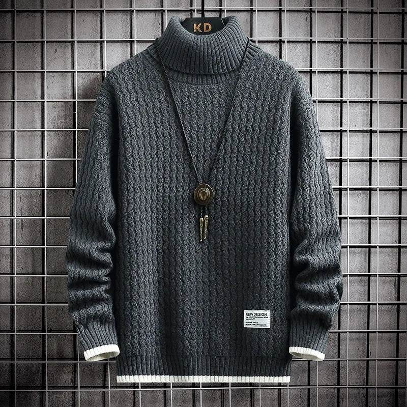 Buy Center 4XL-M Winter Men's Turtleneck Sweater - Warm & Casual - Buy Center UK