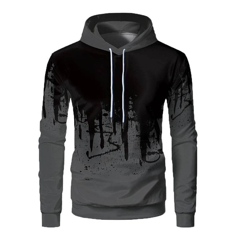 Buy Center Men's 3D Printed Hooded Sweater - Casual Fashion Top - Buy Center UK