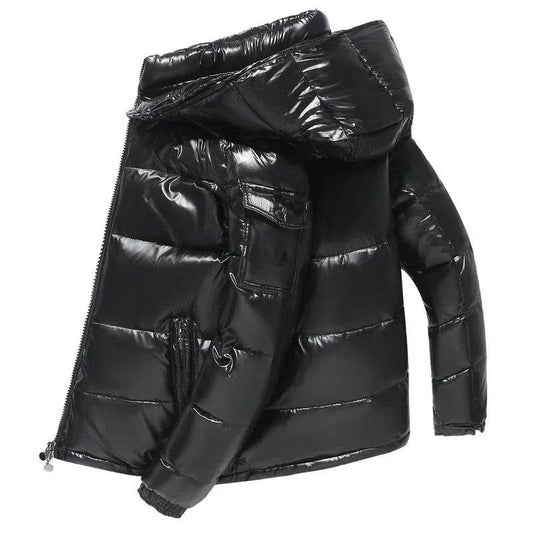 Buy Center Glossy Down Jacket - Korean Style, Thickened Warmth - Buy Center UK