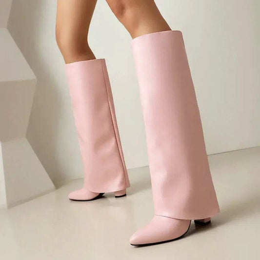 2025 Luxury Knee High Women's Boots - PU Leather, Thick Sole, Stylish - Buy Center UK