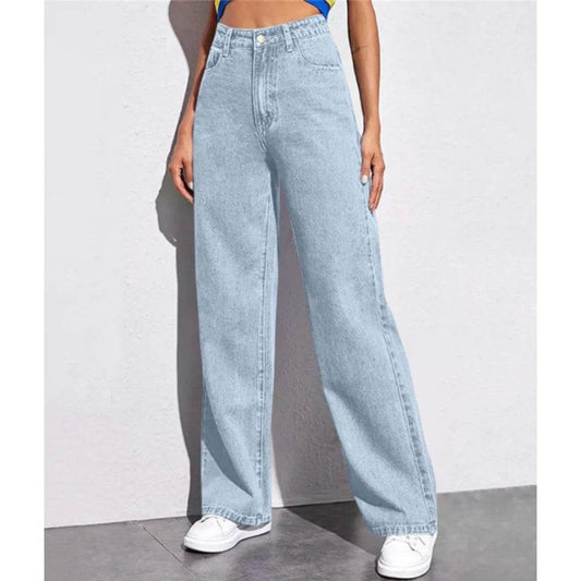 Buy Center High-Waisted Women's Jeans - Versatile Straight-Leg Design - Buy Center UK