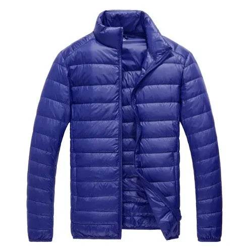 Buy Center Slim Fit Down Jacket - Lightweight Solid Color for Men - Buy Center UK