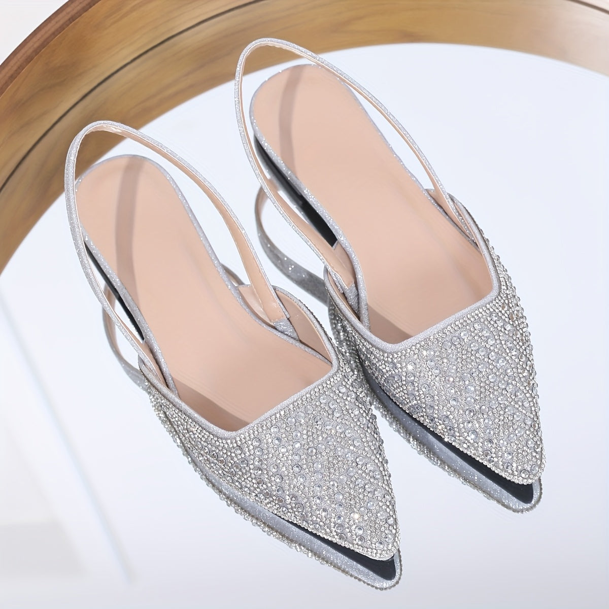 Starry Sky Sparkle Sandals Comfortable  Stylish Womens Pointed Toe Flat Sandals  Starry Sky Sparkle  Versatile