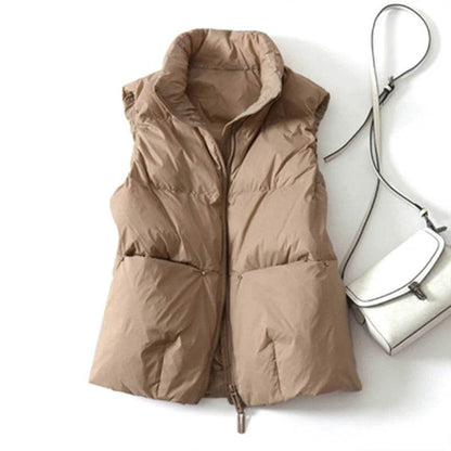 Buy Center Women's Down Vest Jacket - Casual Zipper Design, Warmth - Buy Center UK