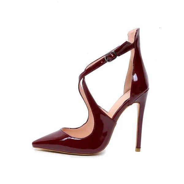 Buy Center Women's Stiletto Heels - Buckle Gladiator Party Pumps - Buy Center UK