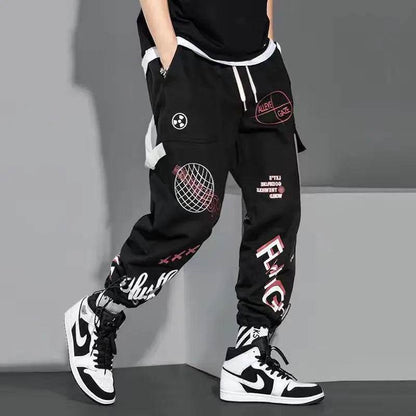 Buy Center Men's Cargo Joggers - Stylish Loose Fit, Hip Hop Design - Buy Center UK