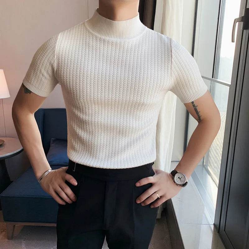 Ropa Hombre Turtleneck Sweater - Slim Fit Korean Luxury for Men - Buy Center UK