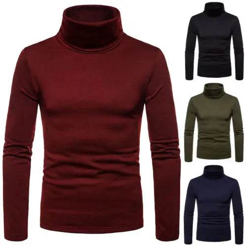 Buy Center Men's Turtleneck Sweater - Slim Fit Thermal Pullover - Buy Center UK
