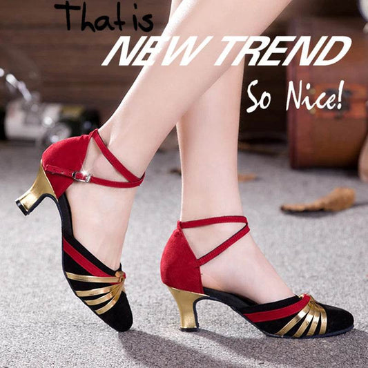 Buy Center Women's Ballroom Dance Shoes - Closed Toe Tango Heels - Buy Center UK