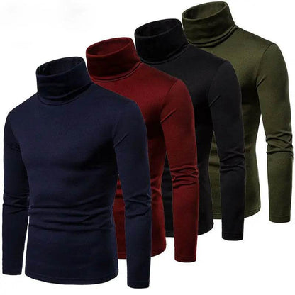 Buy Center Men's Slim Fit Turtleneck Sweater - Stylish Warm Pullover - Buy Center UK