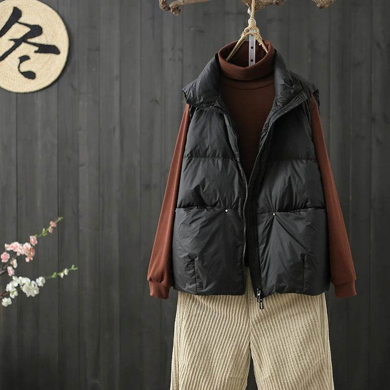 Buy Center Women's Autumn Winter Down Vest - Ultra-Light & Stylish - Buy Center UK