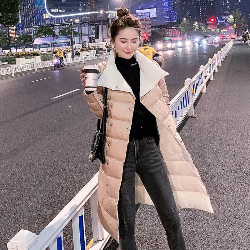 2025 Women’s Double-Sided Down Jacket - Elegant Winter Coat - Buy Center UK