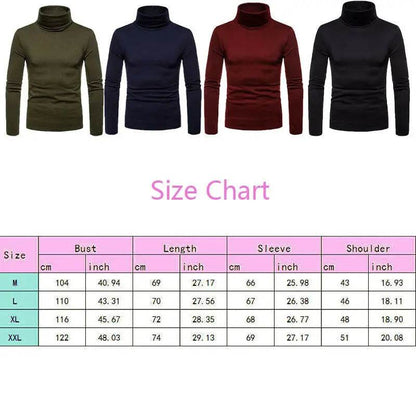 Buy Center Men's Turtleneck Sweater - Slim Fit Thermal Pullover - Buy Center UK